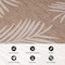 World Rug Gallery Contemporary Palm Leaves Textured Flat Weave Indoor/Outdoor Runner Rug 2'x7' Brown 111BROWN2X7 - alternate 5